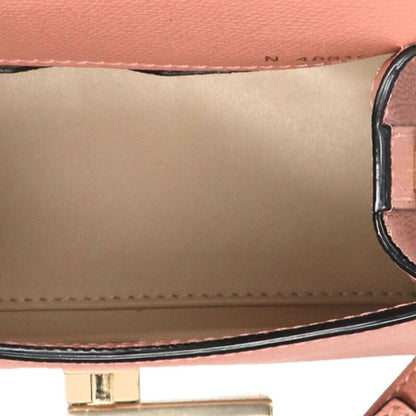 Valextra Iside Micro Leather 2Way Handbag Pink Size ONE SIZE