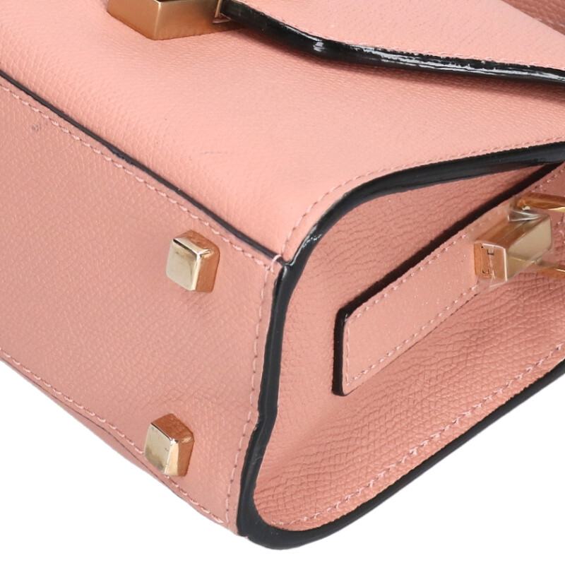 Valextra Iside Micro Leather 2Way Handbag Pink Size ONE SIZE