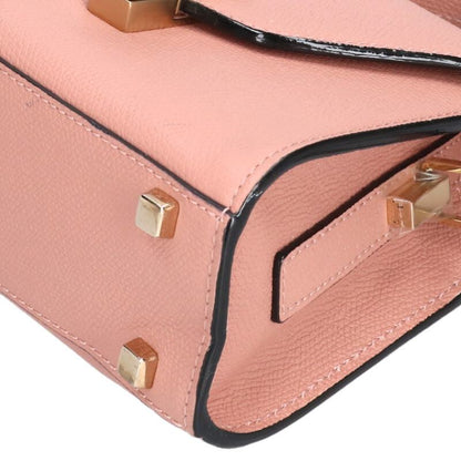 Valextra Iside Micro Leather 2Way Handbag Pink Size ONE SIZE