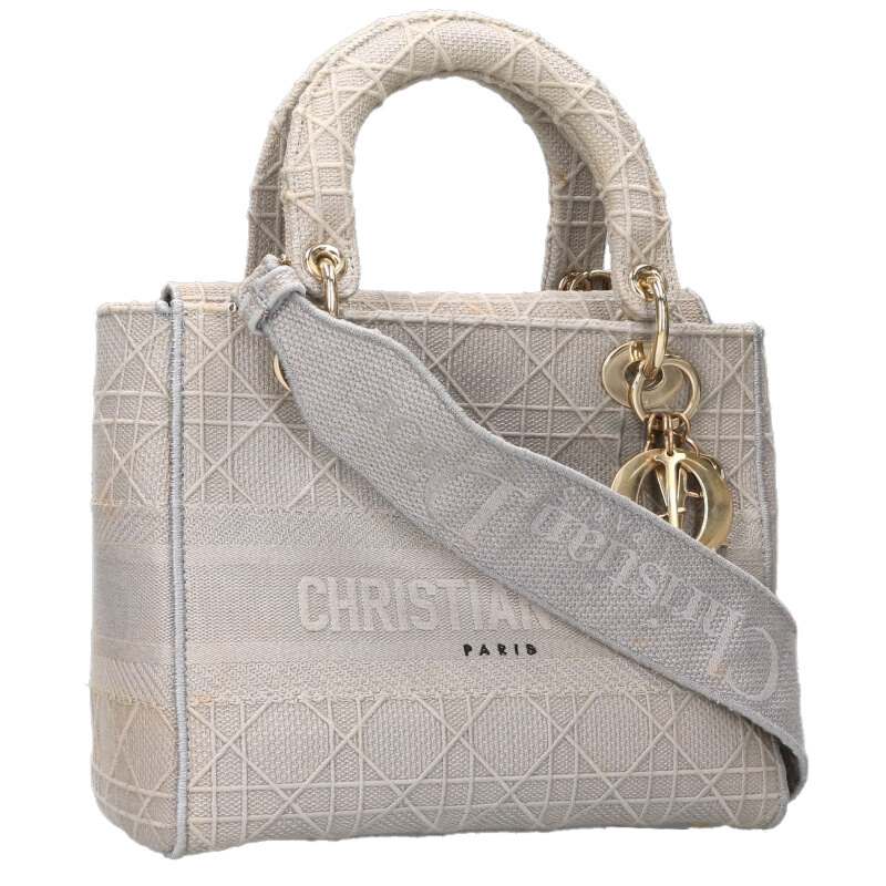 Christian Dior Lady Dior Cannage Canvas 2Way Size ONE SIZE