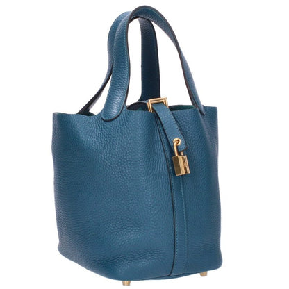 HERMES Picotin Lock PM Clemence Leather Bag Size ONE SIZE