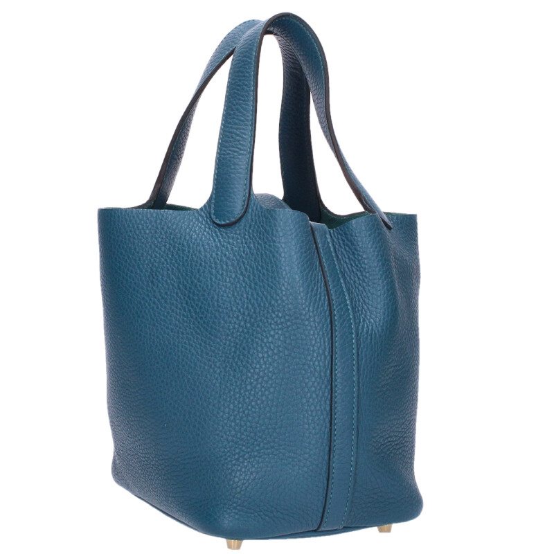 HERMES Picotin Lock PM Clemence Leather Bag Size ONE SIZE