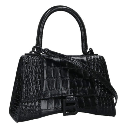 BALENCIAGA Hourglass Small Croc Embossed Size ONE SIZE