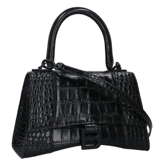 BALENCIAGA Hourglass Small Croc Embossed Size ONE SIZE