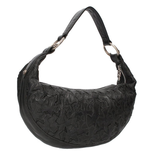 Chrome Hearts Hobo Cross Patch Leather Handbag Size ONE SIZE