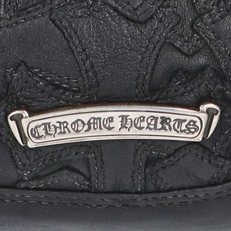Chrome Hearts Hobo Cross Patch Leather Handbag