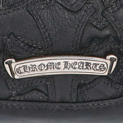 Chrome Hearts Hobo Cross Patch Leather Handbag