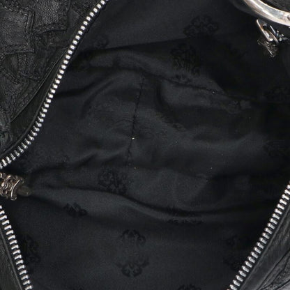 Chrome Hearts Hobo Cross Patch Leather Handbag
