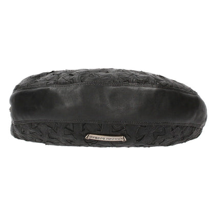 Chrome Hearts Hobo Cross Patch Leather Handbag