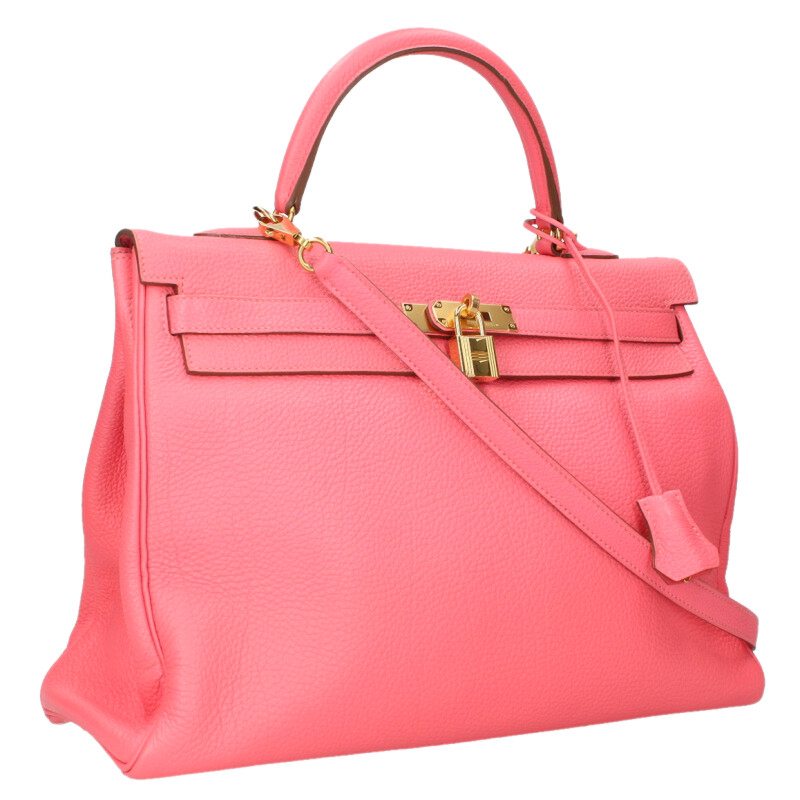 HERMES Kelly 35 Taurillon Clemence 2-Way Bag Size ONE SIZE