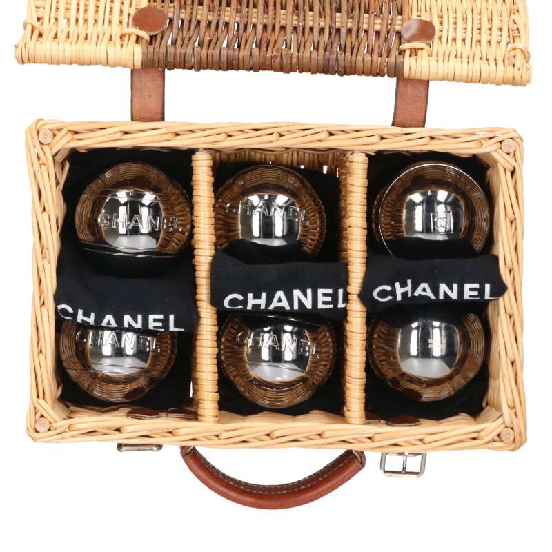 CHANEL Limited Ed Wicker Straw Handbag Beige Size ONE SIZE