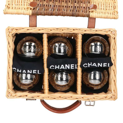 CHANEL Limited Ed Wicker Straw Handbag Beige Size ONE SIZE