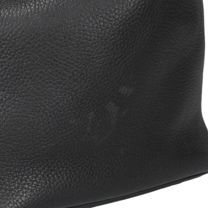 HERMES Picotin Lock MM Clemence Leather Noir Size ONE SIZE