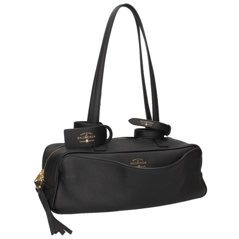 BALENCIAGA Carrie Small Calfskin Bowling Bag Size ONE SIZE