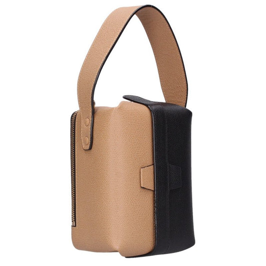 Valextra Trick Track Handbag Black/Beige Size ONE SIZE