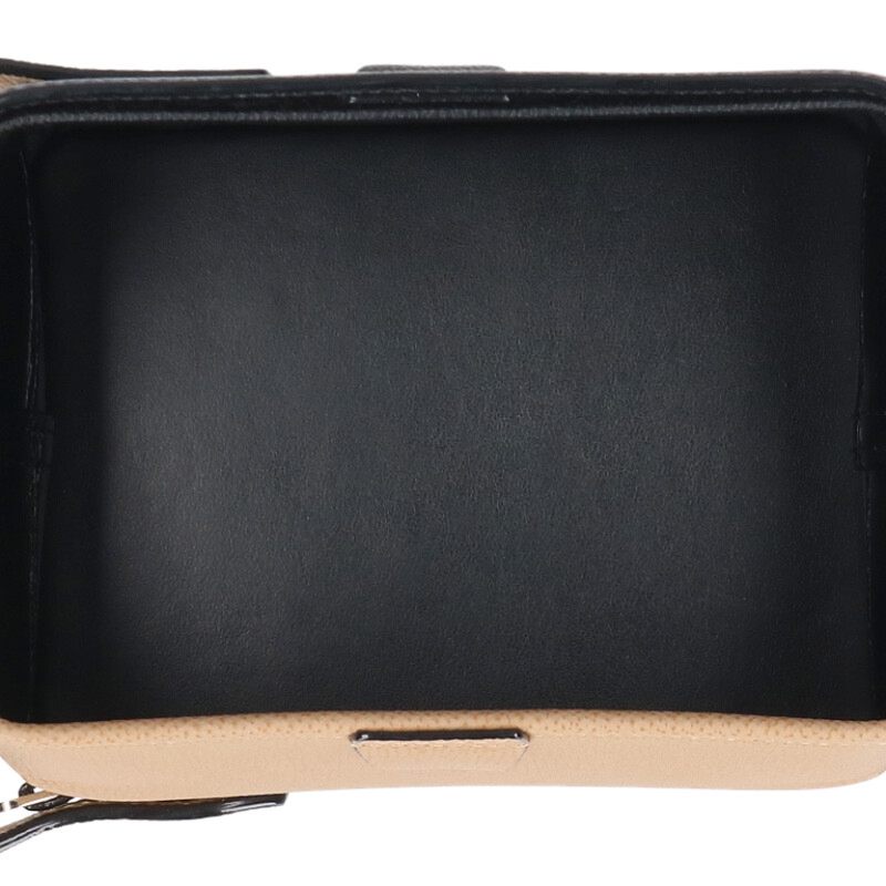 Valextra Trick Track Handbag Black/Beige Size ONE SIZE