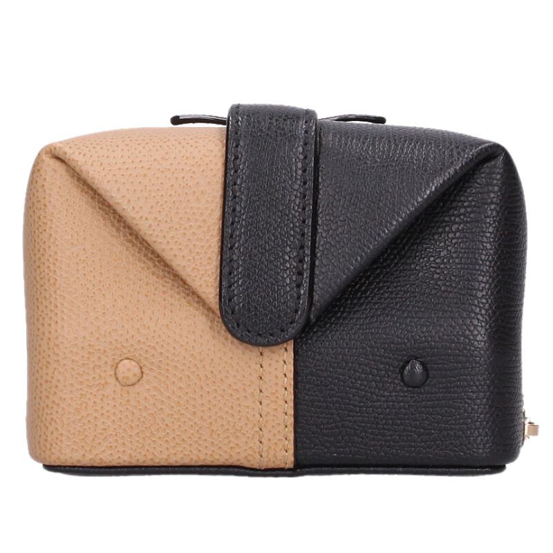 Valextra Trick Track Handbag Black/Beige Size ONE SIZE