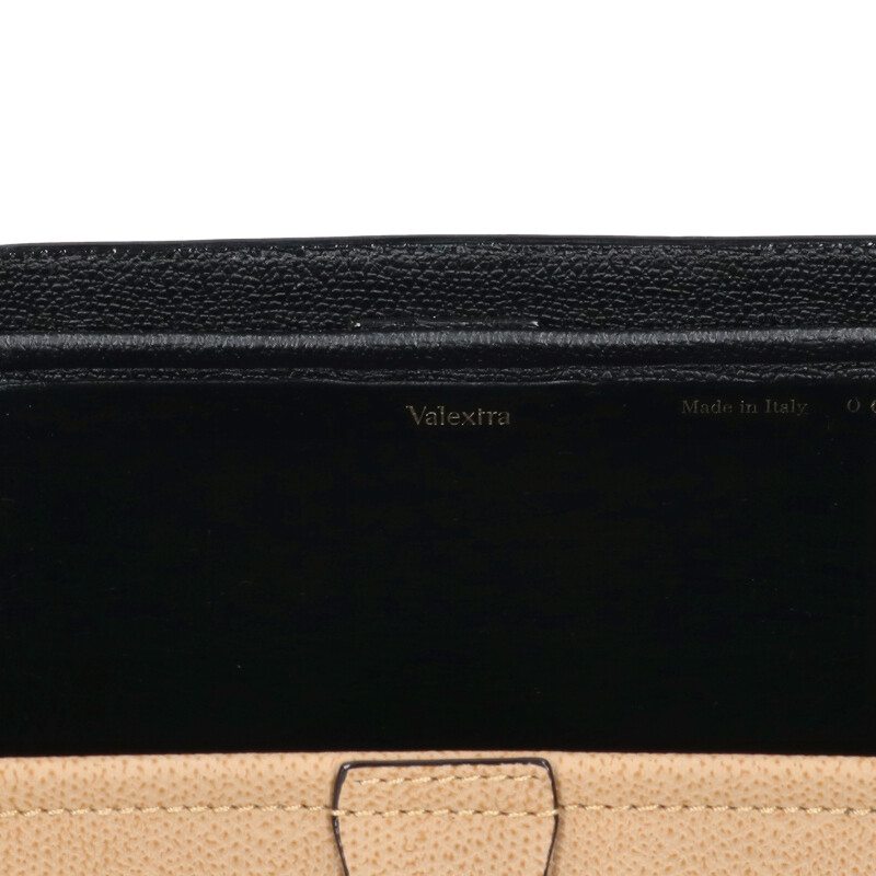 Valextra Trick Track Handbag Black/Beige Size ONE SIZE