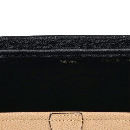 Valextra Trick Track Handbag Black/Beige Size ONE SIZE