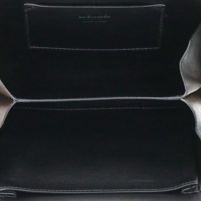 JIL SANDER Logo Embossed Leather Handbag Black Size ONE SIZE