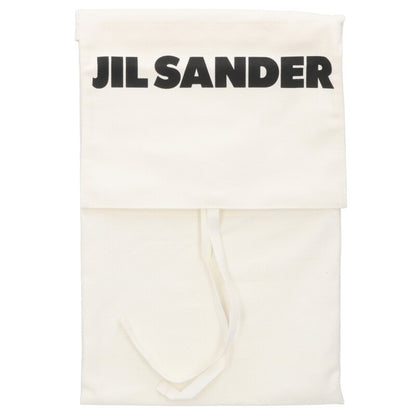 JIL SANDER Logo Embossed Leather Handbag Black Size ONE SIZE