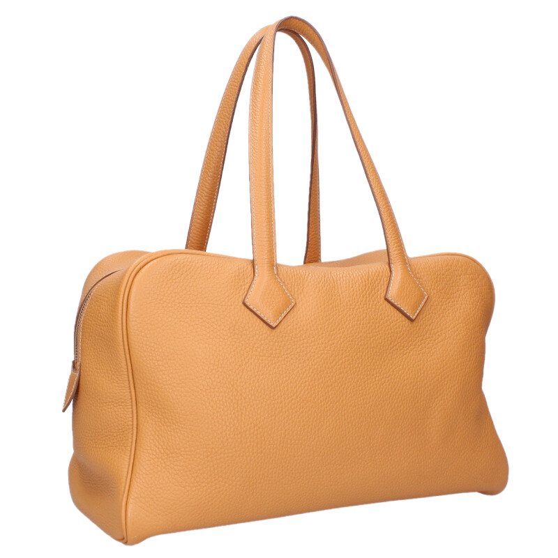 HERMES Victoria 35 Taurillon Clemence Handbag Size ONE SIZE