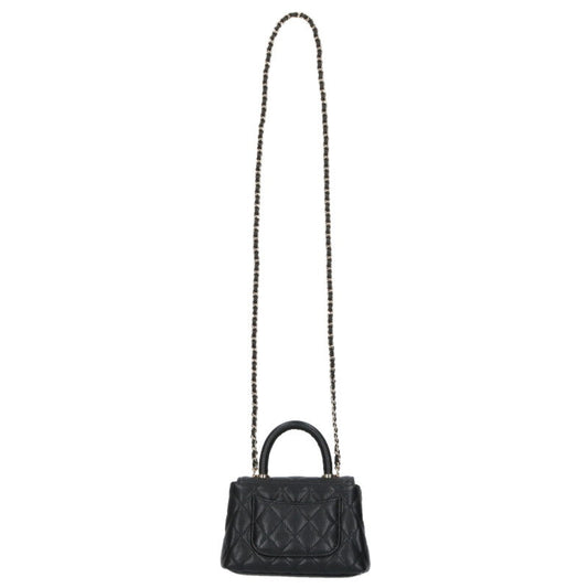 CHANEL Coco Handle Mini Caviar Skin Handbag Size ONE SIZE