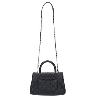 CHANEL Coco Handle 24 Caviar Skin Handbag Size ONE SIZE