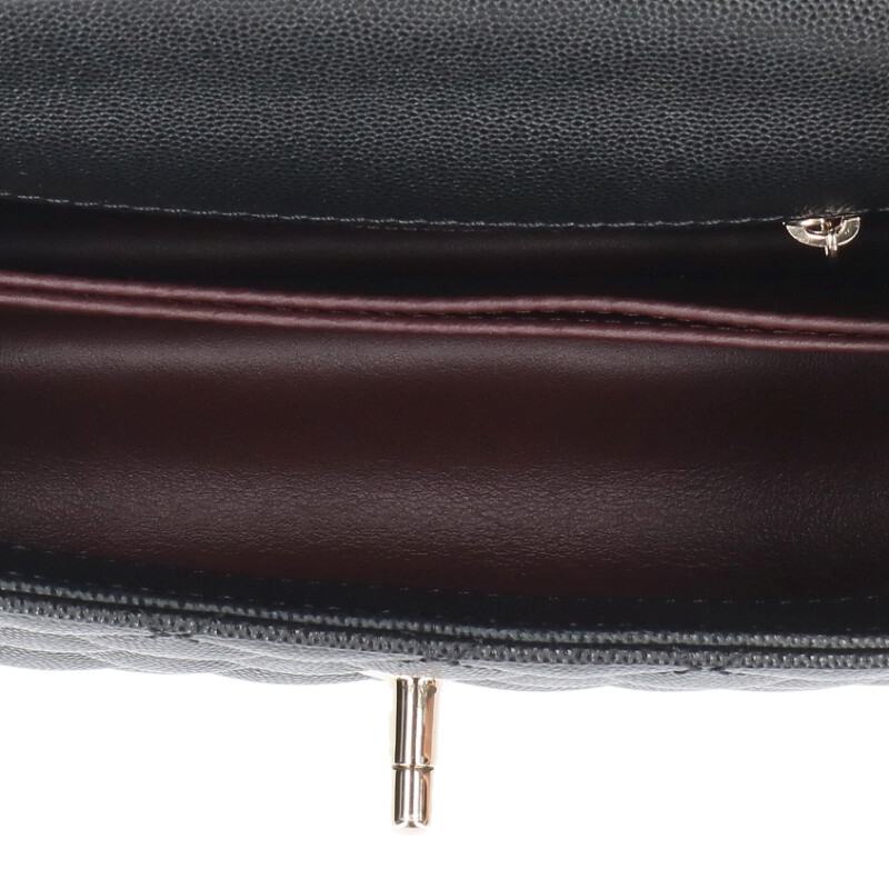 CHANEL Coco Handle 24 Caviar Skin Handbag Size ONE SIZE