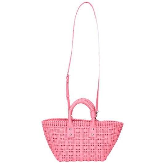 BALENCIAGA Bistro XS Basket 2-Way Handbag Pink Size XS