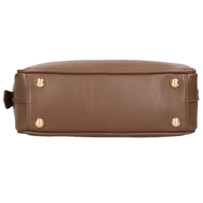 miumiu 26SS Arcady Leather Handbag Brown Size ONE SIZE