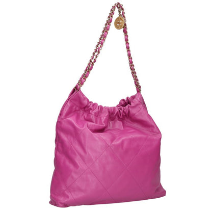 CHANEL Chanel 22 Pouch Handbag Pink/Gold Size ONE SIZE