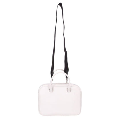 JILSANDER J-Vision 2-Way Leather Handbag White Size ONE SIZE