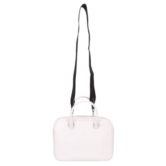 JILSANDER J-Vision 2-Way Leather Handbag White Size ONE SIZE
