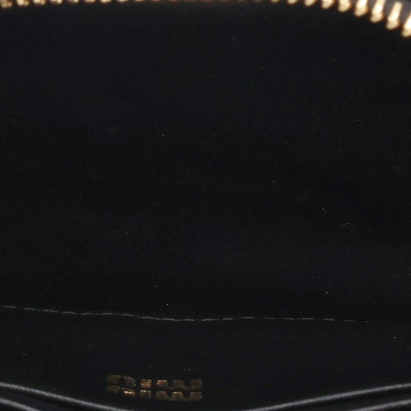 miumiu Matelassé Logo Plate Handbag Black/Gold Size ONE SIZE