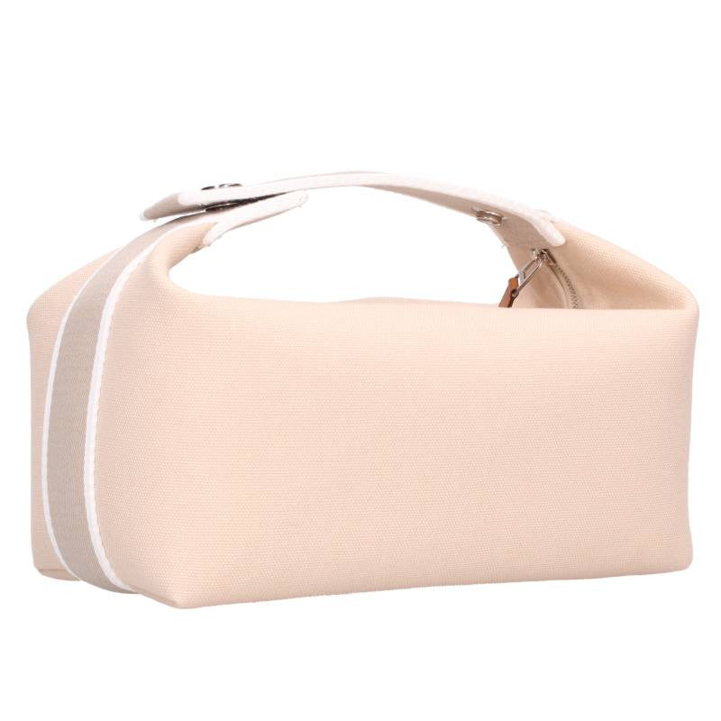 HERMES Bride-a-Brac PM Canvas Handbag Beige Size ONE SIZE