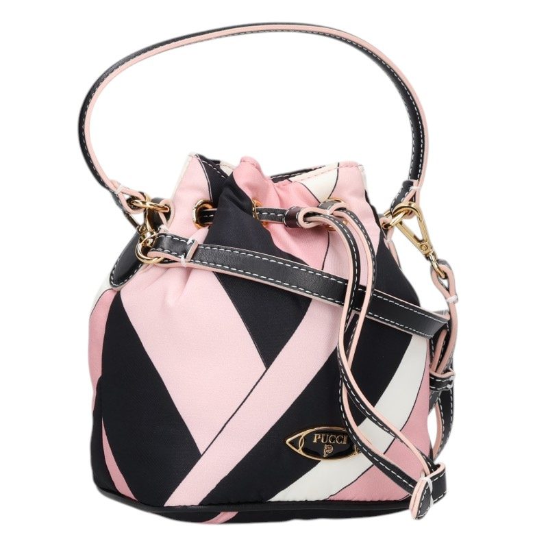 EMILIO PUCCI Yummy Bucket 2-Way Handbag Pink Size ONE SIZE