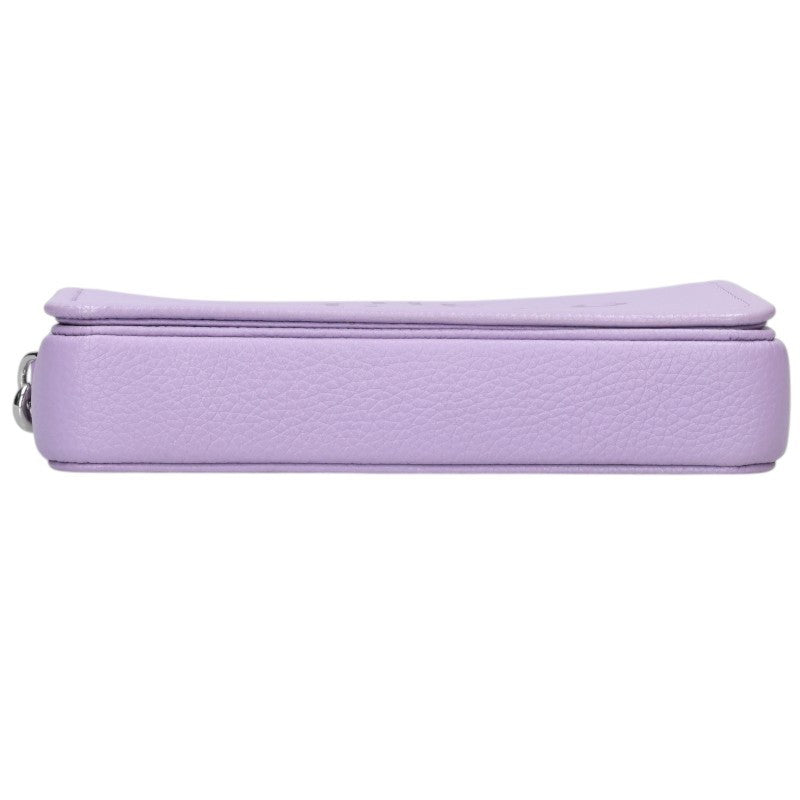 MARC JACOBS Leather Mini Handbag Purple Size ONE SIZE