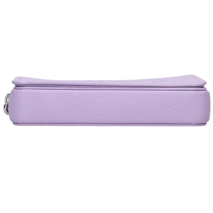 MARC JACOBS Leather Mini Handbag Purple Size ONE SIZE
