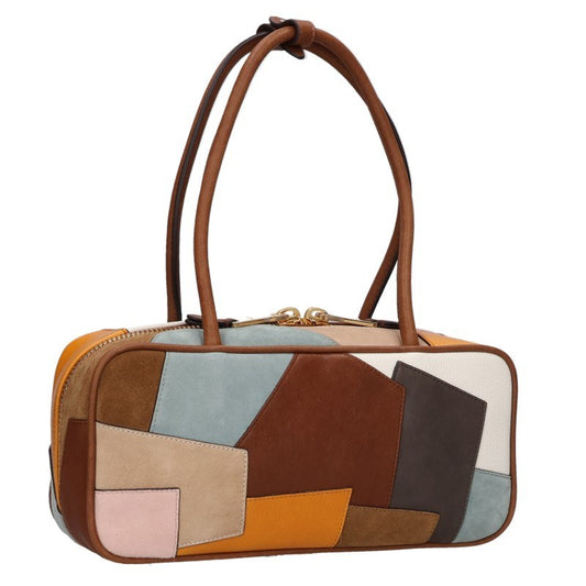 miumiu Logo Leather Patchwork Handbag Multi Size ONE SIZE