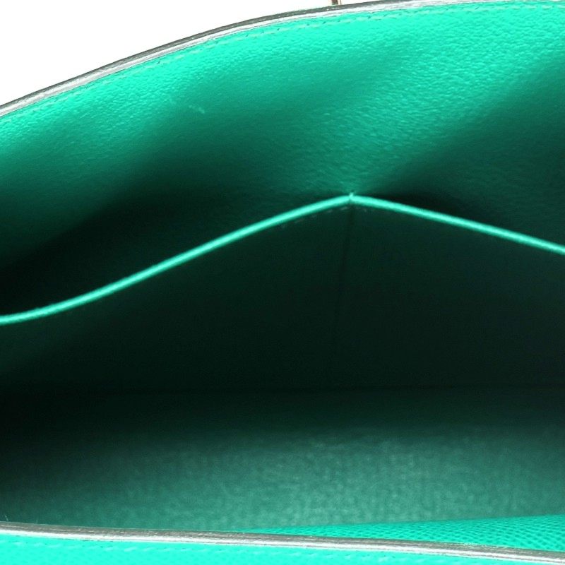 HERMES Kelly 28 Sellier Epsom Vert Jade Handbag Size 28