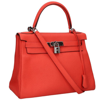 HERMES Taurillon Clemence Capucine Handbag Size 28