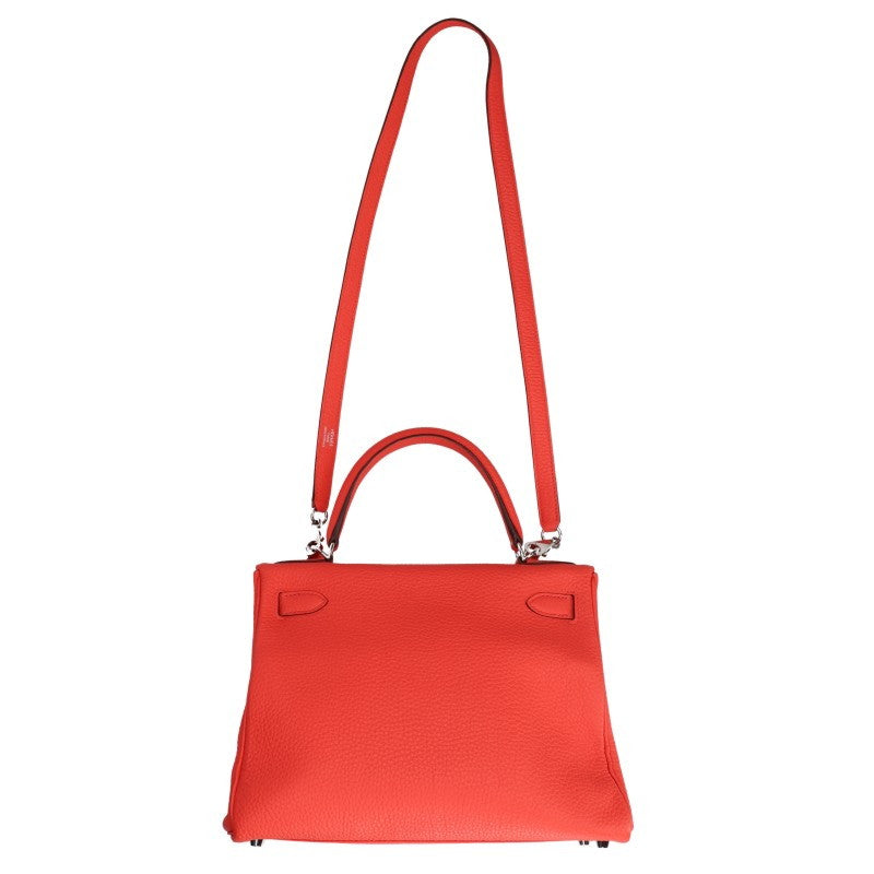 HERMES Taurillon Clemence Capucine Handbag Size 28