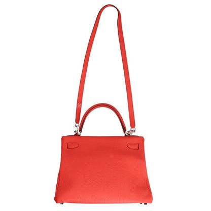HERMES Taurillon Clemence Capucine Handbag Size 28