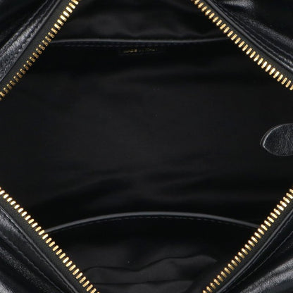 miumiu Top Handle Leather Handbag Black Size ONE SIZE