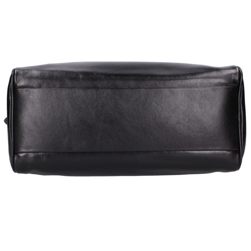 miumiu Top Handle Leather Handbag Black Size ONE SIZE
