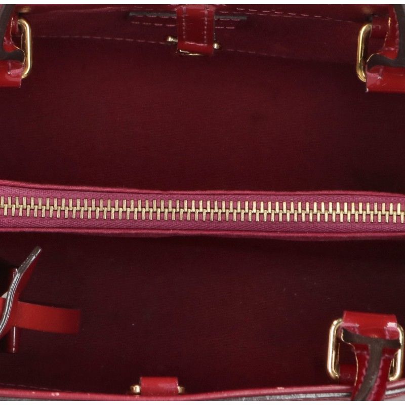 LOUISVUITTON Vernis Montaigne BB Handbag Red Size ONE SIZE