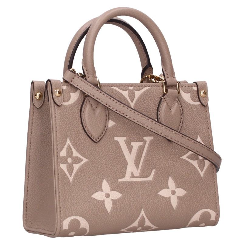 LOUIS VUITTON OnTheGo BB Monogram Handbag Gray Size ONE SIZE