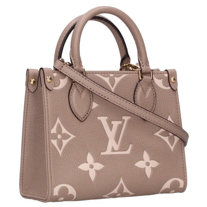 LOUIS VUITTON OnTheGo BB Monogram Handbag Gray Size ONE SIZE
