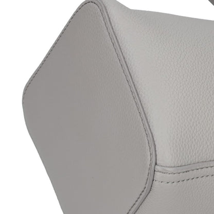LOEWE Pebble Bucket 2-Way Leather Bag Gray Size ONE SIZE